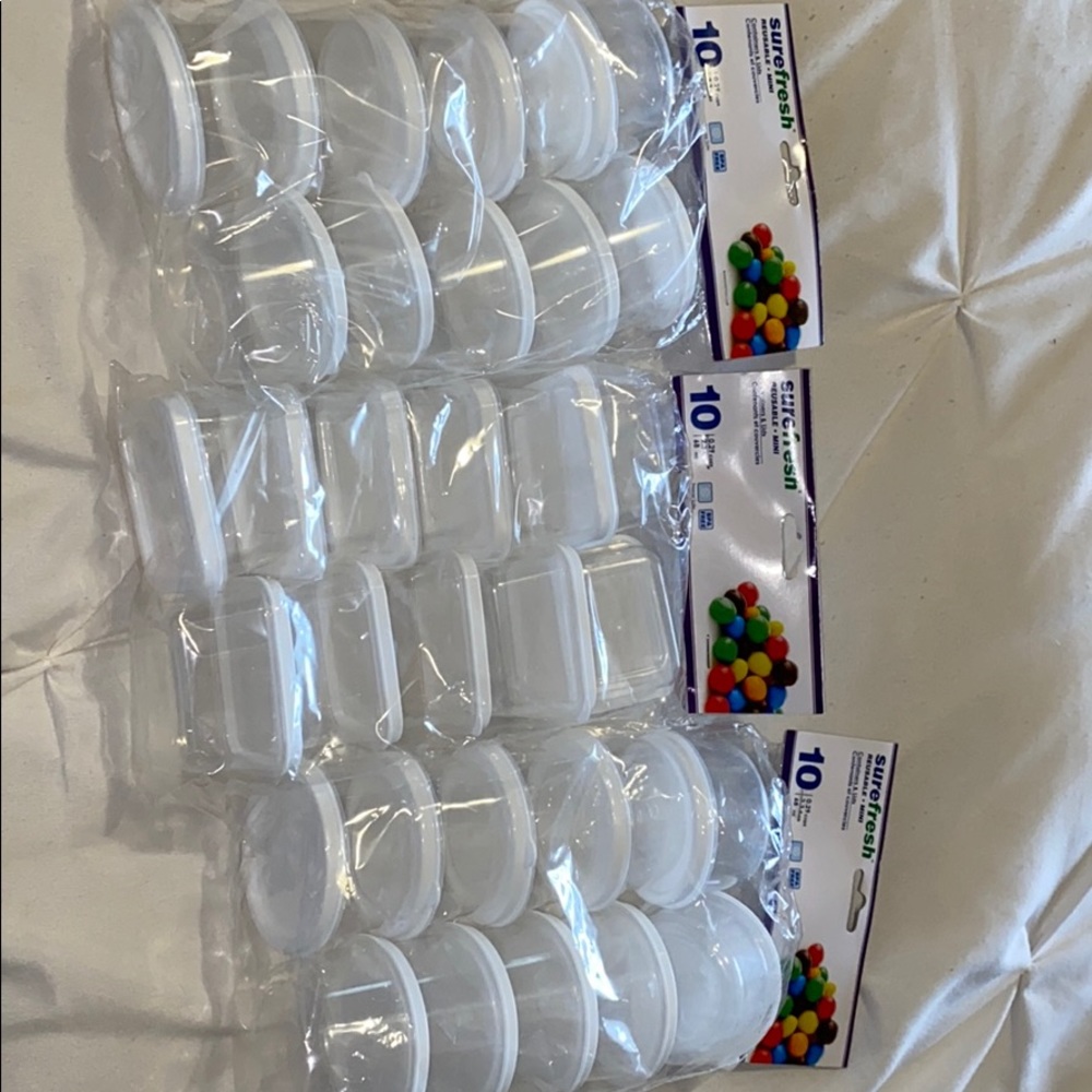 Three ten pack of containers!!